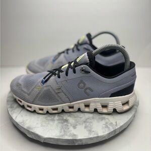 Size 7.5-ON Brand Cloud X 3 Nimbus Blue/White Women's Running Shoes